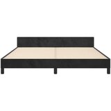  Posteljni okvir z vzglavjem črn 160x200 cm žamet, (20903533) | Shoptok.si