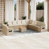 Maison Chic Seti vrtnega pohištva - Vrtna garnitura - Vrtni pohištvo set 12-delna z blazinami bež poli ratan, (21816816) | Shoptok.si