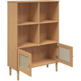  Regal za knjige SENJA izgled ratana smeđi 90x35x130 cm borovina | shoptok.hr