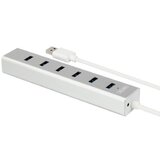 Unitek Y-3090 interface hub USB 3.2 Gen 1 (3.1 Gen 1) Type-A 5000 Mbit /s Silver | shoptok.hr