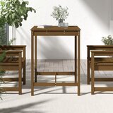  Vrtni stol boja meda 82,5 x 82,5 x 110 cm od masivne borovine | shoptok.hr