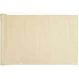 Balkonski zaslon za privatnost krem 500 x 120 cm PVC | shoptok.hr
