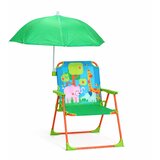 Kinder Home TOFFY sklopiva dječja stolica s kišobranom za plažu, vrt i kampiranje | shoptok.hr