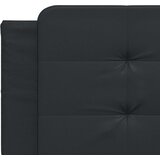  Posteljni okvir z vzglavjem črn 200x200 cm umetno usnje | Shoptok.si