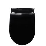 Linni daska za WC šolju UNO slow close SLIM black | ePonuda.com