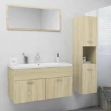  Komplet kopalniškega pohištva sonoma hrast iverna plošča, (20909499)