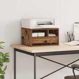 vidaXL Držač za printer Staro drvo 40 x 32 x 24 cm Konstruirano drvo | shoptok.hr