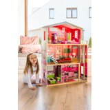 ECO TOYS Velika drvena kućica za lutke s liftom - Malibu residence | shoptok.hr