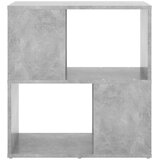 Ormarić za knjige siva boja betona 60x24x63cm konstruirano drvo | shoptok.hr