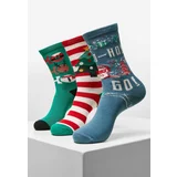 Urban Classics Accessoires Ho Ho Ho Christmas Socks 3-Pack Multicolor