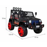  Auto na akumulator NEW Raptor DRIFTER 4 x 4 - crni/plamen | shoptok.hr