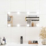  Zidno ogledalo s LED svjetlima 30 x 60 cm stakleno pravokutno | Shoptok.si