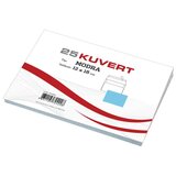  Kuverta B6, 180 x 120 mm, modra, 25 kosov Cene