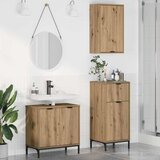 vidaXL Komplet pohištva za kopalnico s predalom 3 pcs artisan hrast Cene
