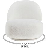 CARRYHOME FOTELJ, bela les, tekstil | Shoptok.si