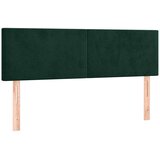  LED uzglavlje tamnozeleno 144x5x78/88 cm baršunasto | shoptok.hr