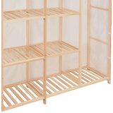 vidaXL Garderobna omara iz blaga 173x40x170 cm bela | Shoptok.si