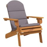  Vrtna stolica Adirondack s jastucima masivno bagremovo drvo | shoptok.hr