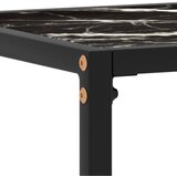  Konzolni stol crni 60 x 35 x 75 cm od kaljenog stakla | Eponuda.ba