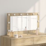 vidaXL Ogledalo za toalet Sonoma hrast Konstruirano drvo, Staklo | shoptok.hr