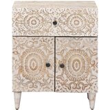  Ormar za krevet Bijelo 50 x 33 x 60 cm Čvrsto drvo manga | shoptok.hr