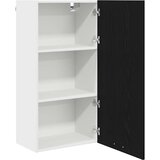 Viseći ormarić s pohranom Crni hrast i bijela 50 x 31 x 100 cm | shoptok.hr