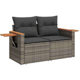 vidaXL 8-dijelni set vrtnih sofa od poliratana s jastucima sivi | shoptok.hr