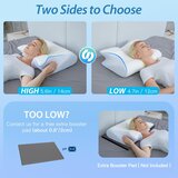 HOMCA 60x40cm 2-v-1 ergonomski ortopedski vzglavnik iz spominske pene | Shoptok.si