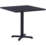 vidaXL Vrtna miza črna 80x80x75 cm Cene
