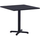 Vrtni stol crni 80 x 80 x 75 cm