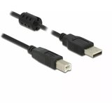 Kedo USB kabel 2.0 A-B 2m s fertiom, črn, (20811622) | Shoptok.si
