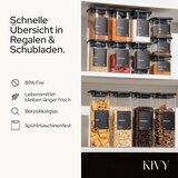 KIVY 4x 400 ml steklena posoda za shranjevanje s pokrovom | Shoptok.si