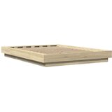 vidaXL Posteljni okvir sonoma hrast 120x200 cm inženirski les | Shoptok.si