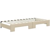  Dnevni krevet na razvlačenje s ladicama krem 100x200 cm tkanina | shoptok.hr