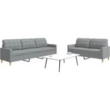 vidaXL 2-dijelni set sofa svjetlosivi od tkanine Cijene