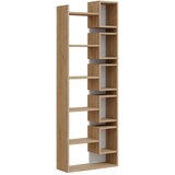 Marckeric Bijela/u prirodnoj boji biblioteka u dekoru hrasta 60x168,5 cm Eladi – | shoptok.hr