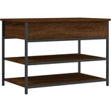 vidaXL Klop za čevlje rjavi hrast 70x42,5x50 cm inženirski les | Shoptok.si