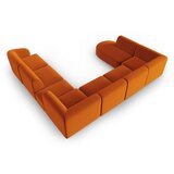 Milo Casa Baršunasti kutna garnitura boja terakote (s desnim kutom/u obliku slova "U") Paolo – | shoptok.hr