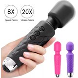 Adam i Eva Mini AV Wand vibrator (vodootporan/ 20 brzina) crna u