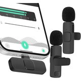 Avizar Brezžična mikro kravata s sprejemnikom USB C za pametni telefon, Črna, (5000232154) | Shoptok.si