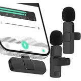 Brezžična mikro kravata s sprejemnikom USB C za pametni telefon, Črna, (5000232154)