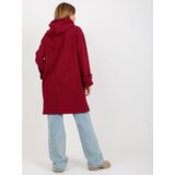RELEVANCE Coat-RV-PL-8449.98P-burgundy | Shoptok.si