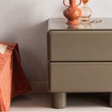 WOOOD Zeleni noćni ormarić u sjajnom dekoru Lustra – | shoptok.hr