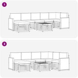 Set vanjskih sofa 7 kom. Prirodna i antracit | shoptok.hr