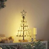 vidaXL Božićno drvo u obliku čunja s stalakom Crna 60 cm Čelik | shoptok.hr