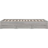 vidaXL Posteljni okvir s predali siva sonoma 120x190 cm inženirski les | Shoptok.si