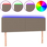 Maison Chic led posteljno vzglavje - vzglavna omarica - nočna omarica taupe 144x5x78/88 cm blago, (21706349) | Shoptok.si