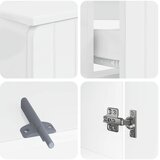  Set kupaonskih ormara od 4 dijela ZWOLLE Bijela visokog sjaja | shoptok.hr