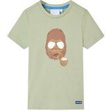  Dječja majica kratkih rukava svijetla kaki 128 | shoptok.hr