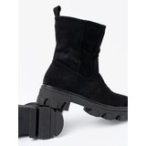 Shelvt Black ankle boots with a minimalist cut | shoptok.hr